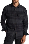 Rowan Axel Flannel Shirt Jacket In Midnight Plaid