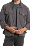 Rowan Baron Canvas Trucker Jacket In Black