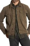 Rowan Baron Canvas Trucker Jacket In Brown