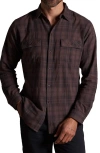 Rowan Redding Plaid Flannel Button-up Shirt In Multi