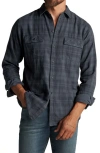 ROWAN REDDING PLAID FLANNEL BUTTON-UP SHIRT