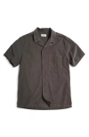 ROWAN ZION COTTON CORDUROY SHORT SLEEVE BUTTON-UP SHIRT