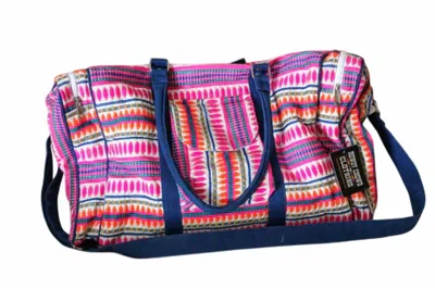 Rowdy Crowd Winnsboro Weekender Bag In Pink Aztec In Multi