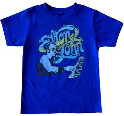 Rowdy Sprout Kids' Boy's Tangled Up In Elton John Tee In Blue