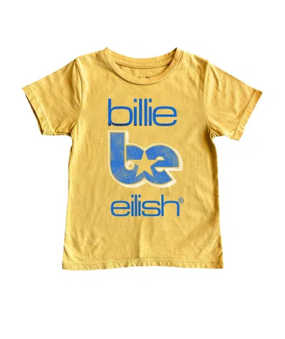 Rowdy Sprout Kids' Girl's Billie Eilish Sunset Tee In Yellow