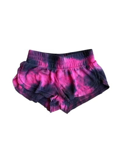 Rowdy Sprout Kids' Girl's Spark Lux Terry Short In Pink