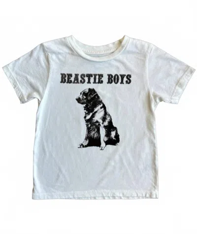Rowdy Sprout Kid's Beastie Boys Dog Short Sleeve Tee In White