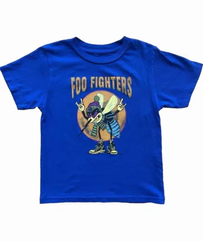 Rowdy Sprout Kid's Foo Fighters Short Sleeve Tee In Blue