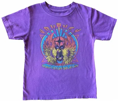 Rowdy Sprout Kids Boys Journey Short Sleeve Tee In Purple