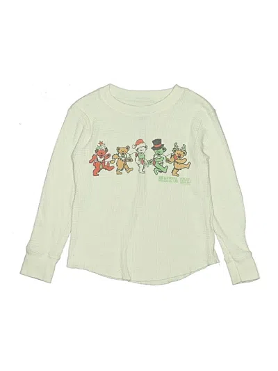 Pre-owned Rowdy Sprout Kids' Long Sleeve T-shirt In Ivory