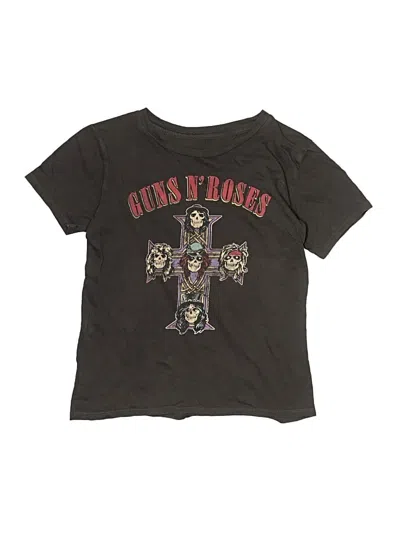 Pre-owned Rowdy Sprout Kids' Short Sleeve Top Black Scoop Neck Tops