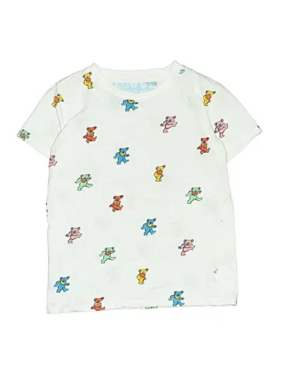 Pre-owned Rowdy Sprout Kids' Short Sleeve T-shirt In Ivory