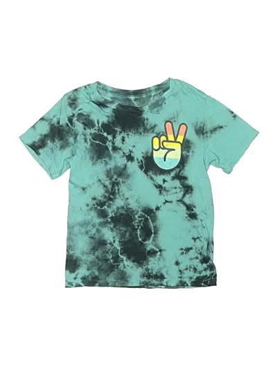 Pre-owned Rowdy Sprout Kids' Short Sleeve T-shirt In Teal
