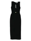 Rowen Rose Belt-detail Maxi Dress In Black