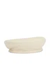 Rowen Rose Flat Leather Beret