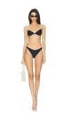 Rowen Rose Bikini Set In Black