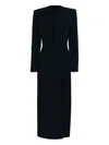 Rowen Rose Bow-detail Long Dress In Black