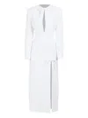 Rowen Rose Bow-detail Long Dress In White