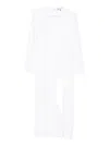 Rowen Rose Bow-detail Side-slit Maxi Dress In White