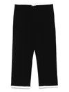 Rowen Rose Cropped Trousers In Black