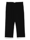 Rowen Rose Cropped Trousers In Black