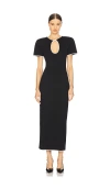 Rowen Rose Cut-out Maxi Dress In Black