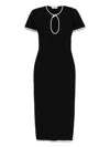 Rowen Rose Cut-out Maxi Dress In Schwarz