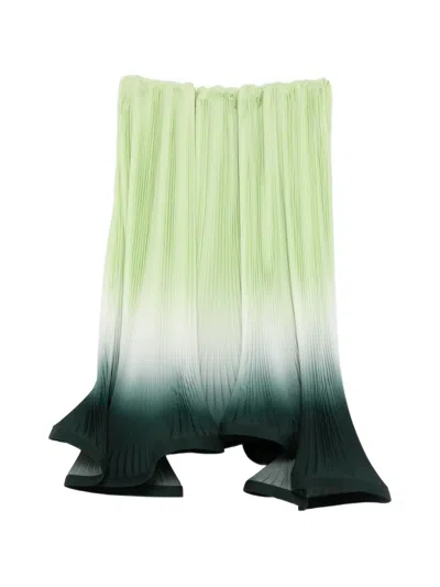 Rowen Rose Degradé-effect Midi Skirt In Green