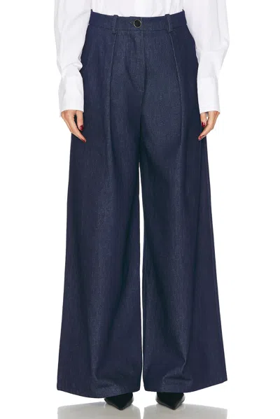 ROWEN ROSE DENIM PLEAT PANT