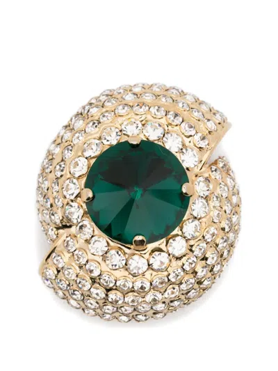 Rowen Rose Embellished Earrings In Gold