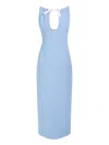 Rowen Rose Hole-detail Maxi Dress In Blue