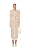 Rowen Rose Knit Maxi Dress In Neutral