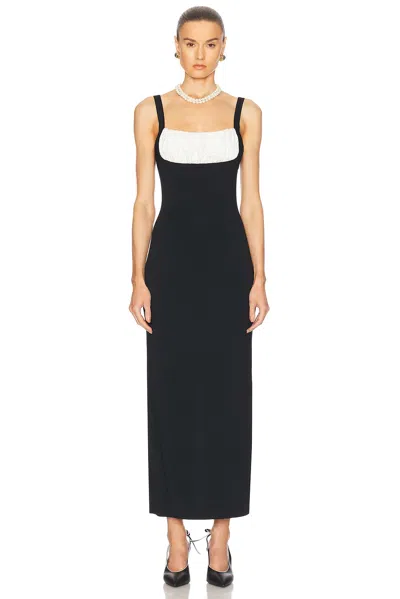 Rowen Rose Long Dress In Black & White