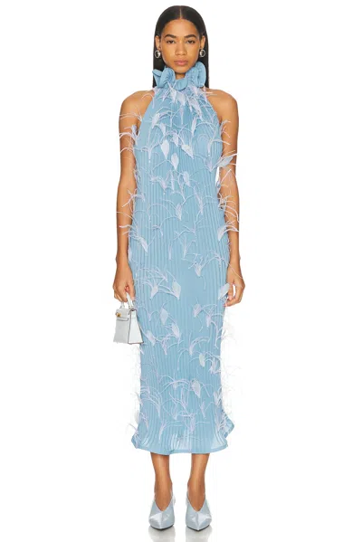 Rowen Rose Midi Dress In Blue