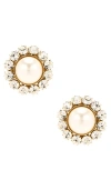 Rowen Rose Pearl And Strass Earrings