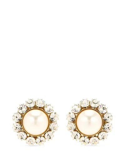 Rowen Rose Pearl-detail Earrings In Pink