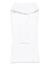 Rowen Rose Peplum Midi Skirt In Weiss