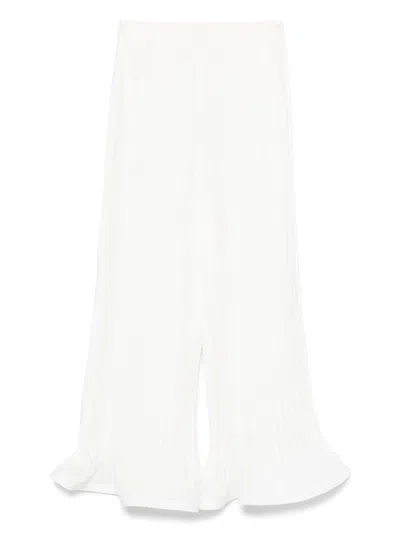 ROWEN ROSE CROPPED-HOSE MIT BUNDFALTEN