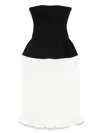 Rowen Rose Pleated Maxi Dress In Schwarz