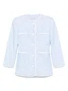 Rowen Rose Polka-dot Jacket In Blau