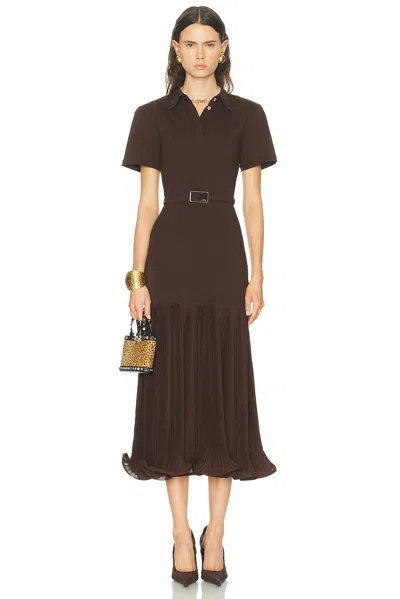 Rowen Rose Polo Dress Skirt In Brown