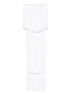Rowen Rose Puffball-top Gown In Weiss