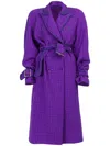 Rowen Rose Raglan-sleeve Trench Coat In Violett