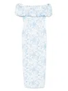 ROWEN ROSE MAXIKLEID MIT ROSEN-PRINT