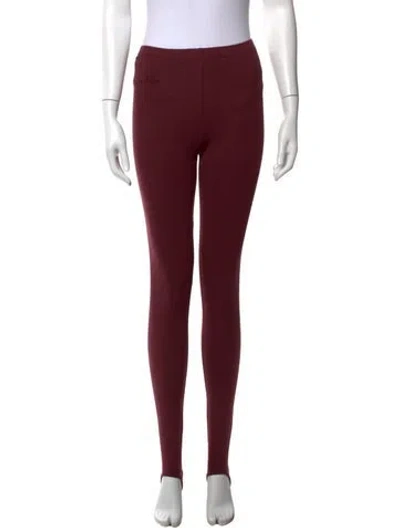 Pre-owned Rowen Rose Skinny Leg Pants W/ Tags In Burgundy