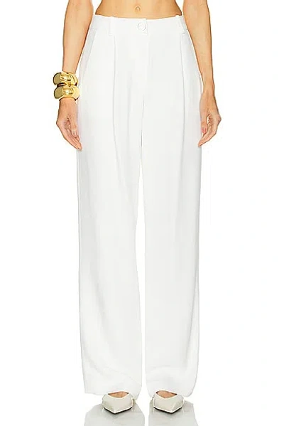 Rowen Rose Straight Leg Pant In White