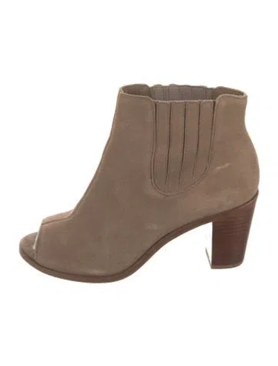 Pre-owned Rowen Rose Suede Boots In Brown/neutrals