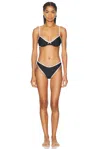 Rowen Rose Bikini Set In Black & White