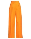 Rowen Rose Woman Pants Orange Size 8 Cotton In Orange