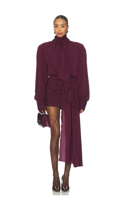 Rowen Rose X Revolve Abito Long Sleeve Dress In Purple